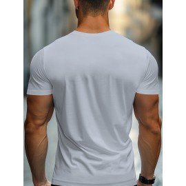 Mens Love Heart Graphic Tee - Comfortable Short Sleeve Crew Neck - Perfect Casual Summer Outdoor Shirt