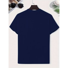 Men's Trendy Graphic Tee - Soft Polyester & Spandex Blend, Short-Sleeve Crew Neck T-Shirt | Casual Summer Top for Men & Teens | Breathable & Stretchy | Non-Transparent | Regular Fit Men's Trendy Graphic Tee - Soft Polyester & Spandex Blend, Short-Sleeve Crew Neck T-Shirt | Casual Summer Top for Men & Teens | Breathable & Stretchy | Non-Transparent | Regular Fit