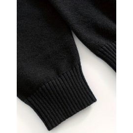 Men'S Casual Solid Color Button-Design Sweater | 100% Polyester Knit Fabric | Medium Stretch | Polo Collar | Loose Fit | Fall/Winter Collection Men'S Casual Solid Color Button-Design Sweater | 100% Polyester Knit Fabric | Medium Stretch | Polo Collar | Loose Fit | Fall/Winter Collection